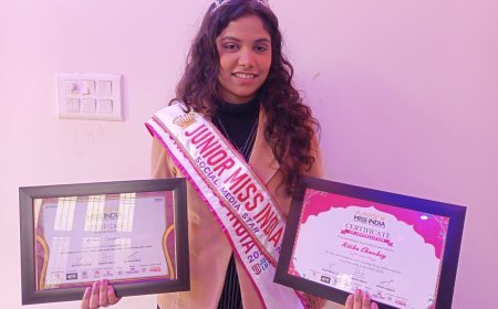 गोरखपुर की रितिका चौबे बनीं जूनियर मिस इंडिया, सोशल मीडिया पर छाईं*