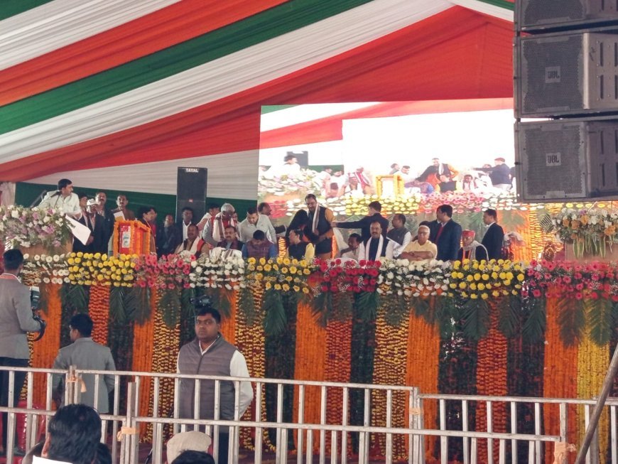 तमकुहीराज में BBK एकेडमी का भव्य उद्घाटन।डिप्टी सीएम केशव मौर्य ने विशाल जनसभा को किया संबोधित