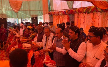 निर्धन कन्याओं का सामूहिक विवाह समारोह हुआ सम्पन्न