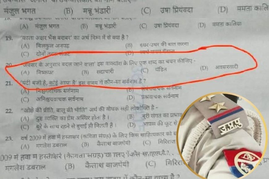 SI परीक्षा के प्रश्नपत्र पर बवाल: 'पंडित' शब्द से जुड़े सवाल पर भड़के अभ्यर्थी, सोशल मीडिया पर छिड़ी जंग