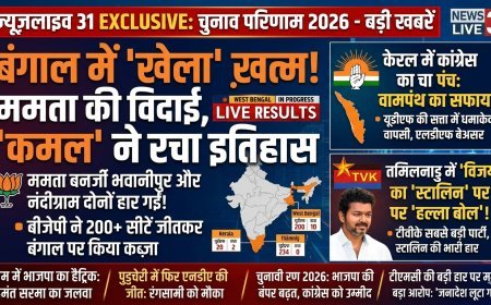 विपक्ष का सूपड़ा साफ: बंगाल में खिला ‘कमल’, केरल में कांग्रेस की वापसी और तमिलनाडु में स्टालिन की करारी हार