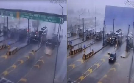 कुशीनगर: आकाशीय बिजली गिरने से मुजहना टोल प्लाजा की तकनीकी व्यवस्था ठप, कई घंटे बाधित रहा संचालन