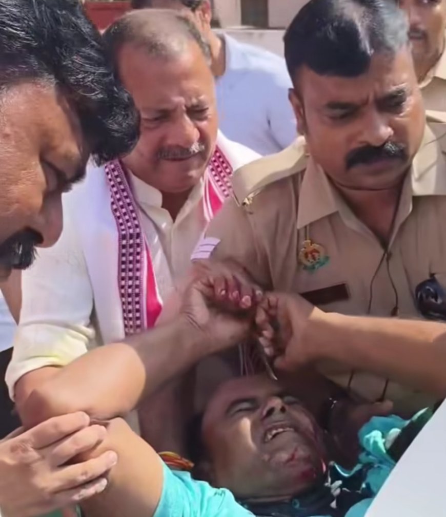 फाजिलनगर में सड़क हादसे के बाद मसीहा बने विधायक पीएन पाठक: घायल पिता-पुत्र को खुद गाड़ी से पहुंचाया अस्पताल